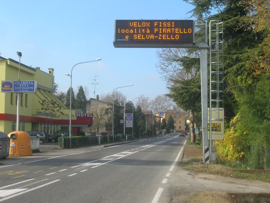 Avviso presenza controlli elettronici zona Selva e Piratello